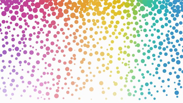 Vibrant Rainbow Halftone Dots Abstract Gradient Design