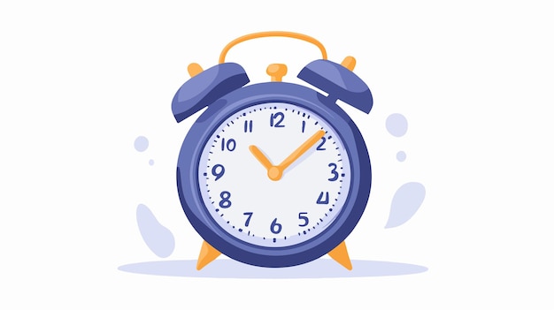 Vibrant Ringing Alarm Clock Vector Illustration for Wake Up Concepts