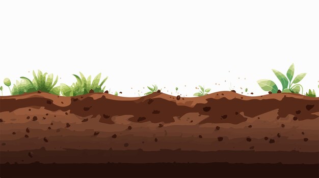 Vector vibrant soil and plant texture background