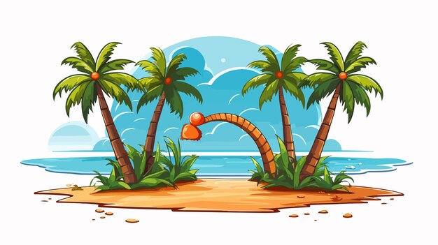 Vector vibrant summer holidays sign illustration