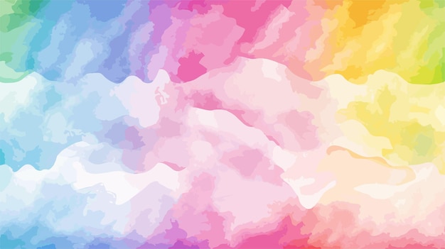 Vibrant Watercolor Rainbow Texture Seamless Background