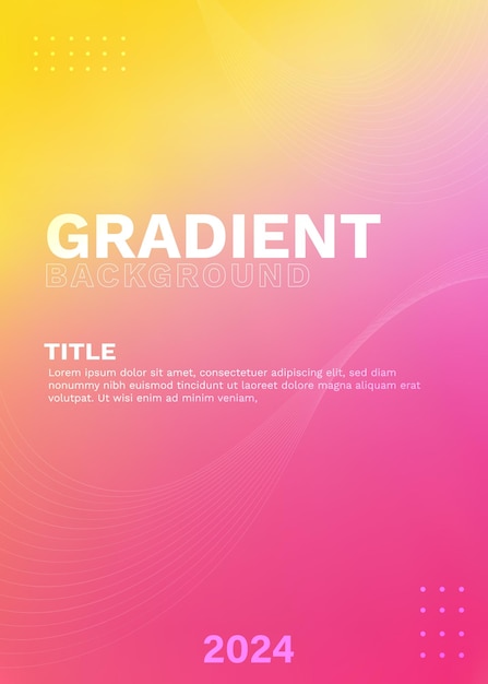 Vibrant Yellow Pink Gradient Vector Artwork Background