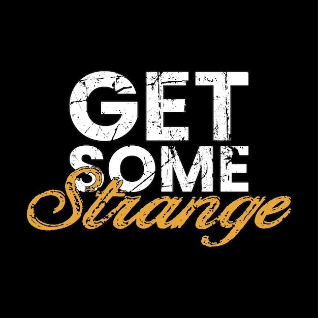 Victor get some strange typography tshirt text design