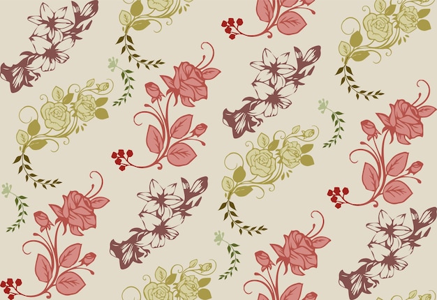 victor seamless textile pattern