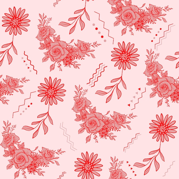 victor seamless textile pattern