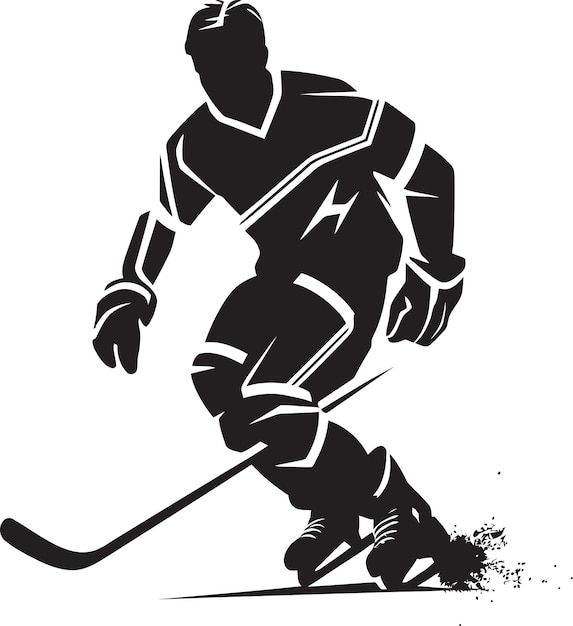 Victory Dance Hockey Player Vector Art