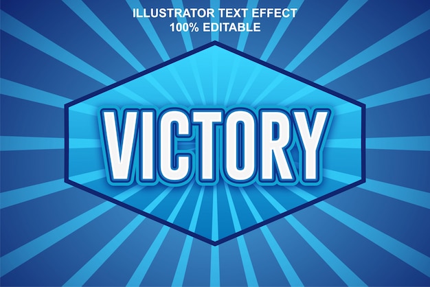 Victory  text effect editable