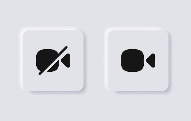 video camera icon disable cam off symbol facetime icons website web app ui mobile application icon