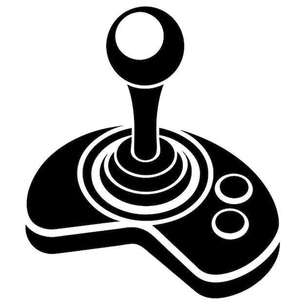 Vector video game controller wireless gamepad icon vector illustration silhouette