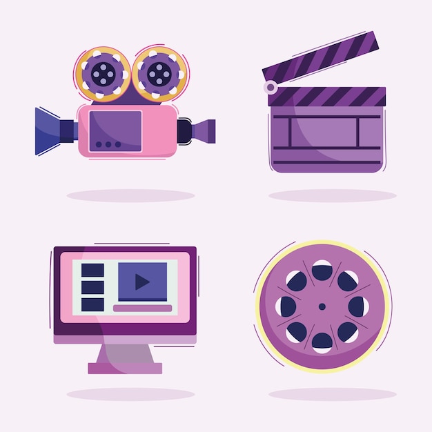 Video production icons