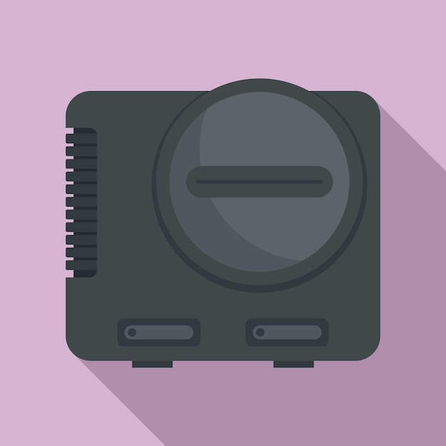 Videogame console icon Flat illustration of videogame console vector icon for web design