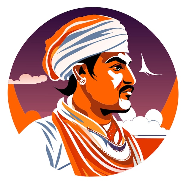 vidyapati the great maithil poet vector illustration