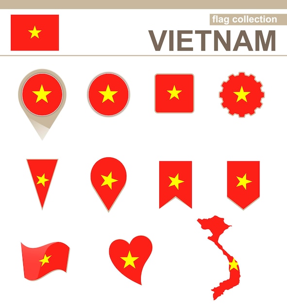 Vietnam Flag Collection, 12 versions