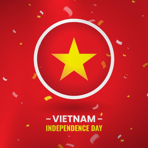 Vietnam independence day illustration