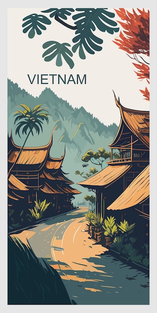 Vietnam poster design