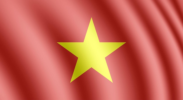 Vector vietnam wavy flag vector background design