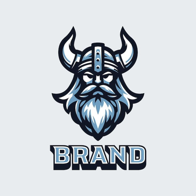 Vector viking head logo mascot logo esport logo