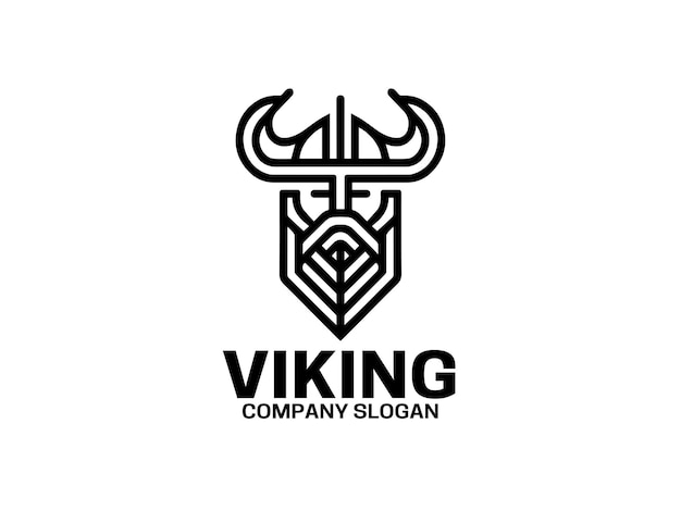 Viking logo design icon symbol vector illustration