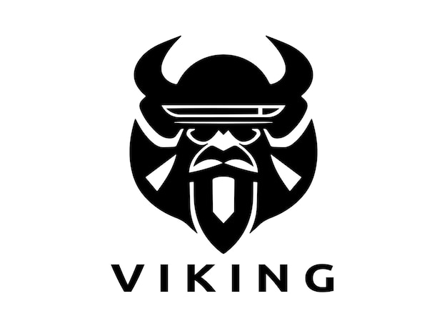 Viking Logo Design Man Icon Symbol Vector Template