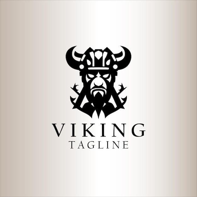 Viking logo design vector template