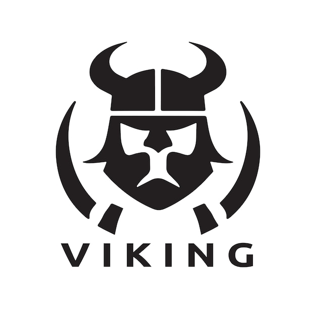 Viking Logo Design Vector Template