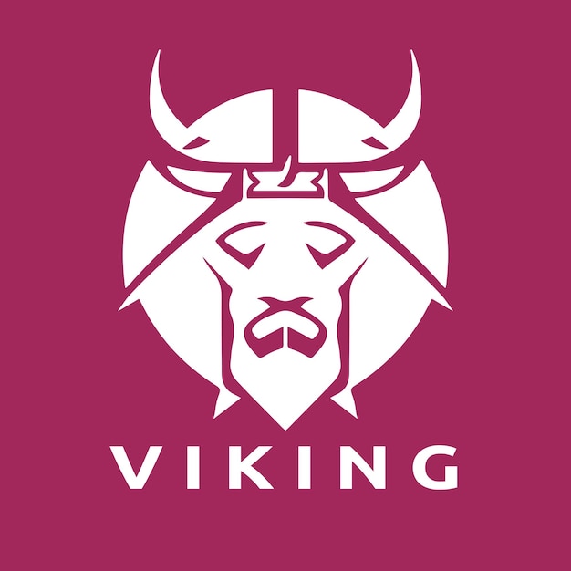 Viking Logo Design Vector Template