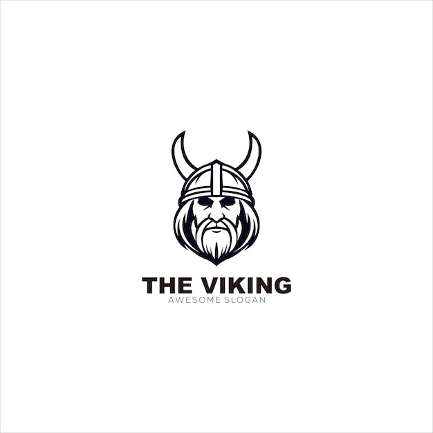 viking logo mascot e sport illustration