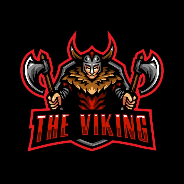 Viking mascot logo esport gaming