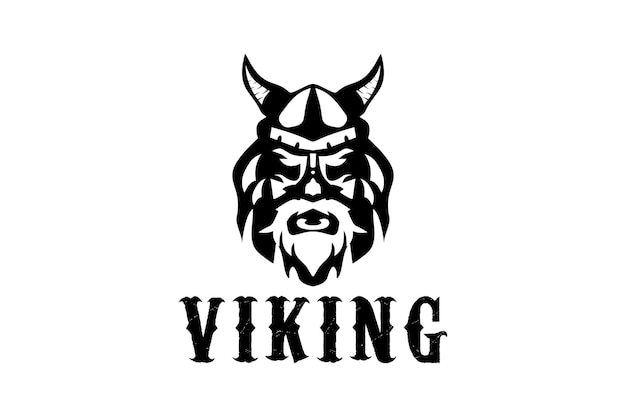 Vector viking nordic logo design