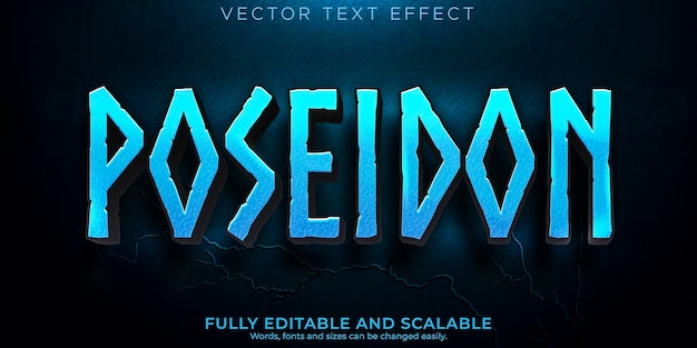 Viking text effect editable thor and poseidon text style