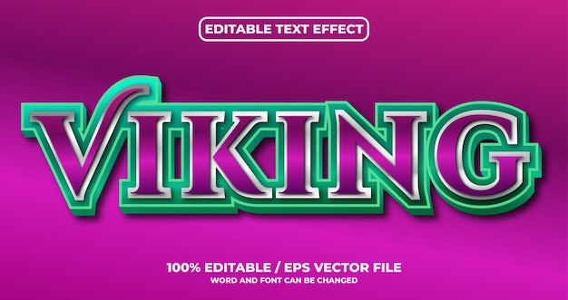 Viking text effect style