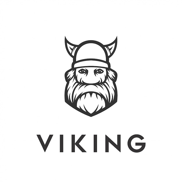 Vector viking vector template logo design