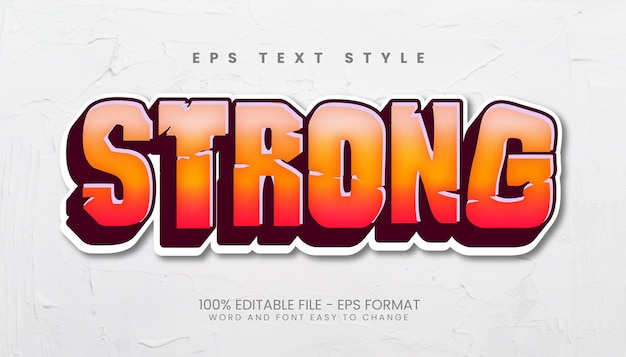 Vintage 3D Editable Text Effects