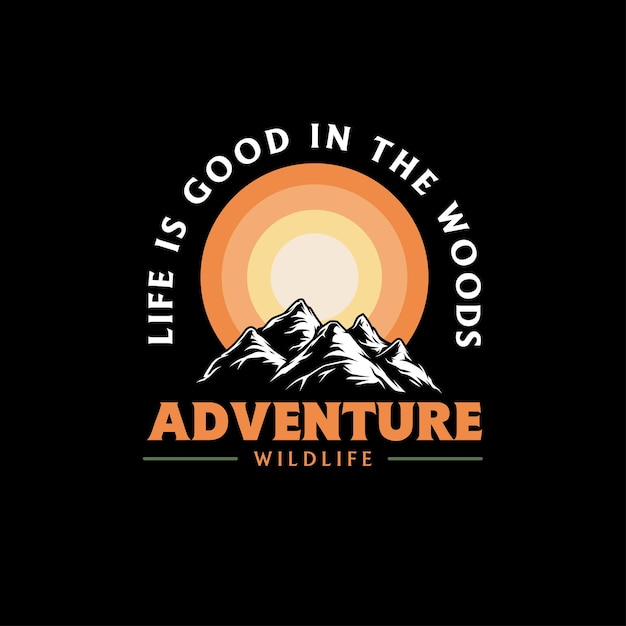 Vintage Adventure badges design