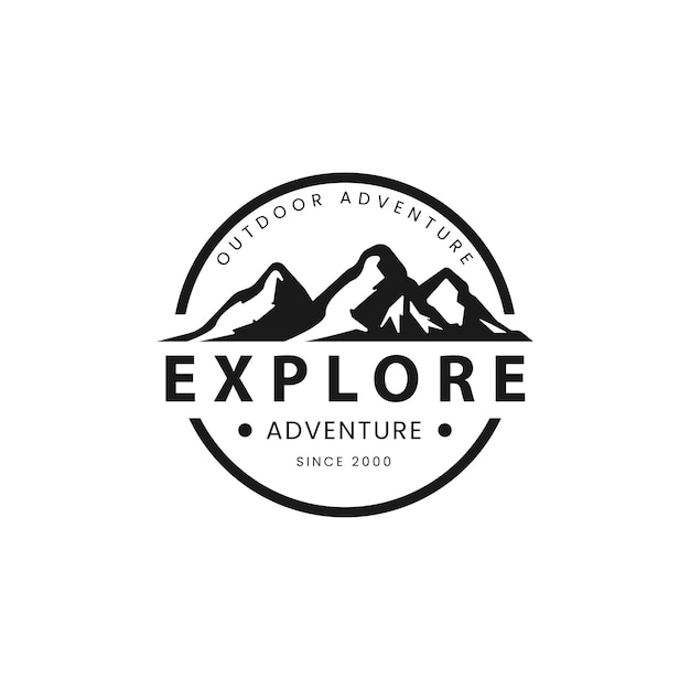 Vintage adventure logo