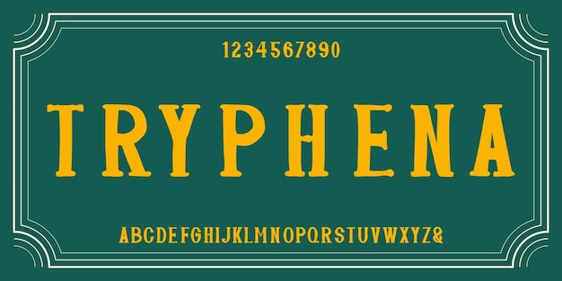 vintage alphabet capital vector