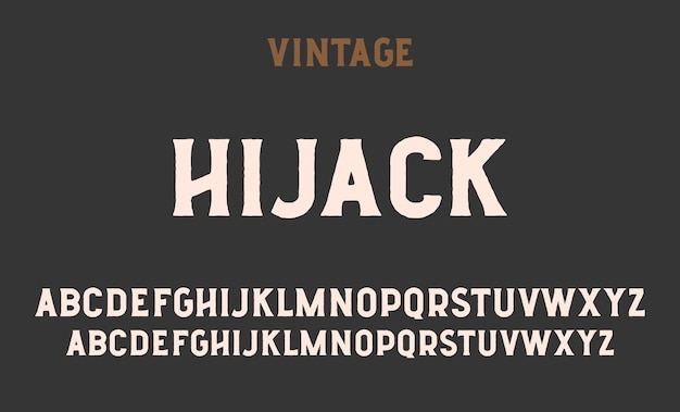 Vintage alphabet letters sans font. classic typography fonts regular uppercase, lowercase. Vector