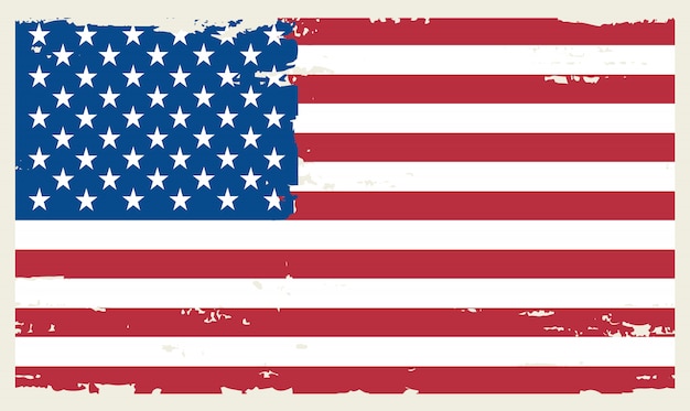 Vintage american flag