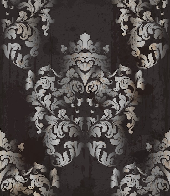 Vintage background baroque ornament