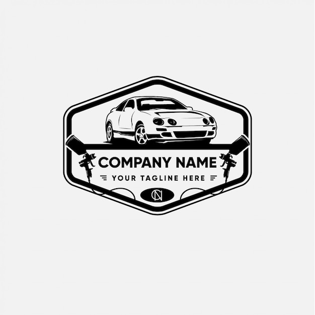 vintage badge car company logo