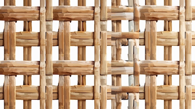 Vector vintage bamboo weaving pattern rattan mat texture