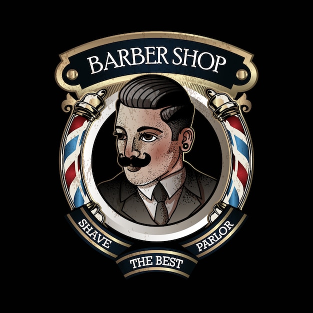 Vintage barbershop logo