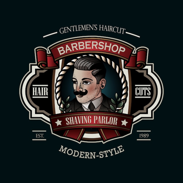 Vintage barbershop sign