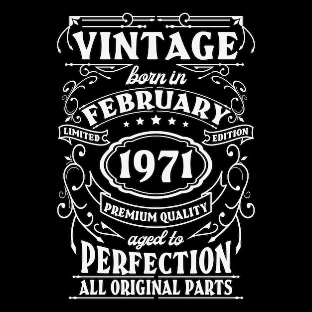 Vintage Birthday  t shirt design with Birthday elements or Hand drawn Birthday l typography design