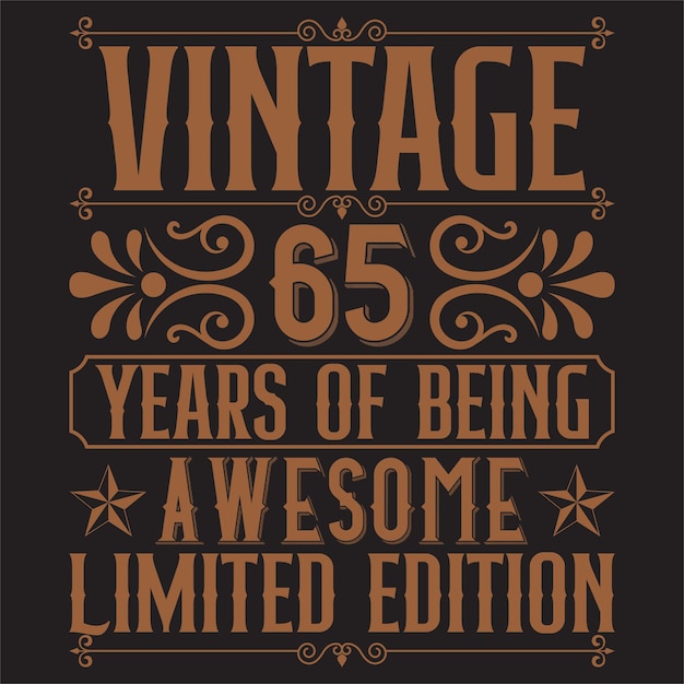 Vintage Birthday  t shirt design with Birthday elements or Hand drawn Birthday typography design