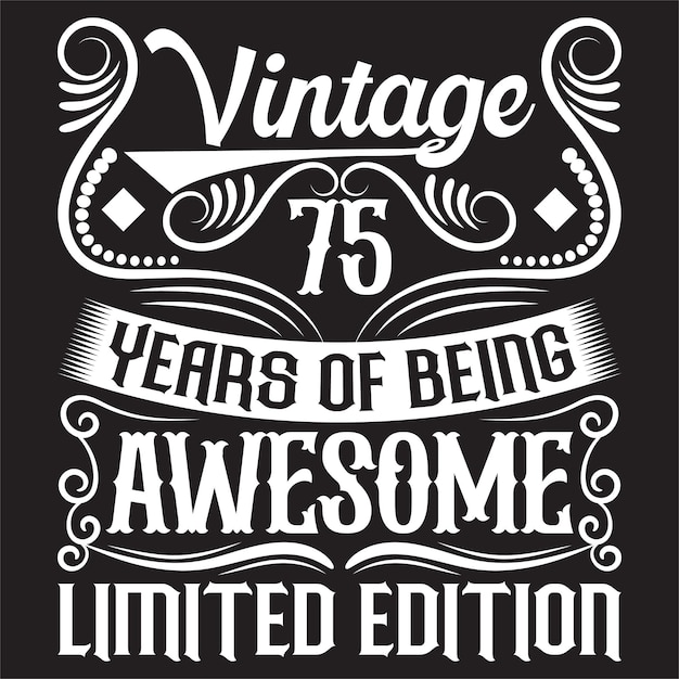 Vintage Birthday  t shirt design with Birthday elements or Hand drawn Birthday typography design