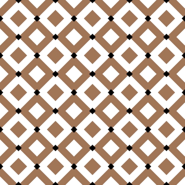 Vintage black and gold tiles diagonal chequerwise squares vector pattern or background