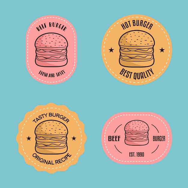 Vintage Burger Logos 