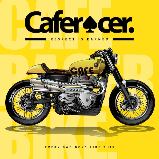 Vintage Cafe Racer Poster