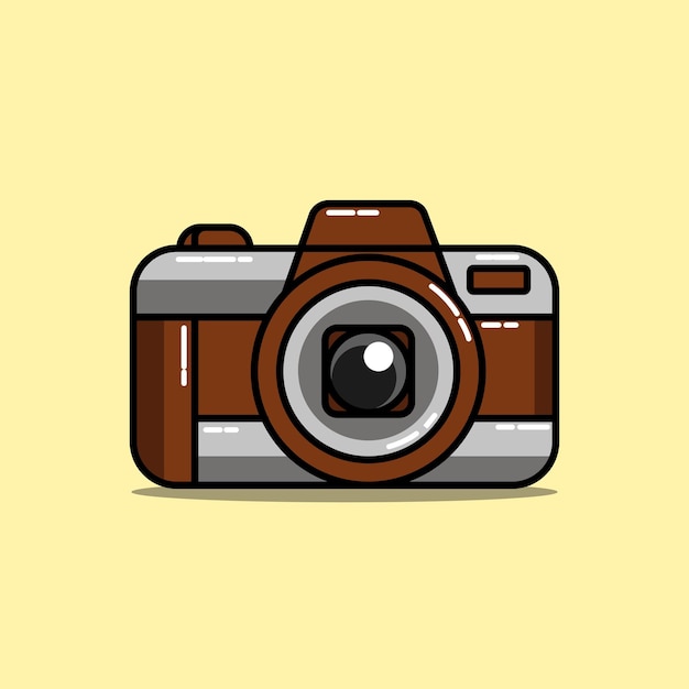 Vintage camera vector illustration